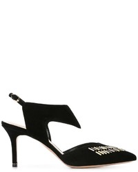 Черные замшевые туфли с украшением от Nicholas Kirkwood