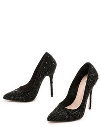 Черные замшевые туфли с шипами от Kurt Geiger