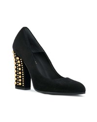 Черные замшевые туфли с шипами от Loriblu