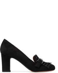 Черные замшевые туфли с шипами от Tabitha Simmons