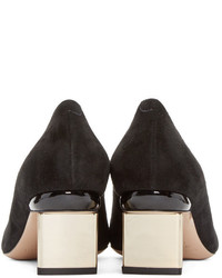 Черные замшевые туфли от Nicholas Kirkwood