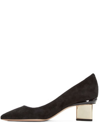 Черные замшевые туфли от Nicholas Kirkwood