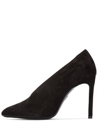 Черные замшевые туфли от Lanvin