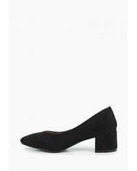 Черные замшевые туфли от Catisa
