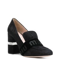 Черные замшевые туфли от Miu Miu