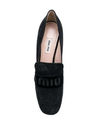 Черные замшевые туфли от Miu Miu