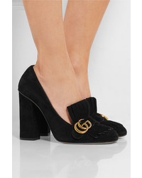 Черные замшевые туфли от Gucci