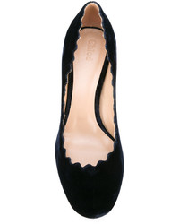 Черные замшевые туфли от Chloé