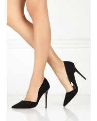 Черные замшевые туфли от LOST INK