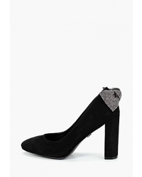 Черные замшевые туфли от Marco Bonne`