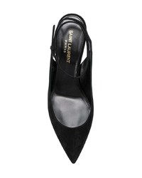 Черные замшевые туфли от Saint Laurent