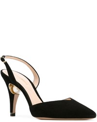 Черные замшевые туфли от Nicholas Kirkwood