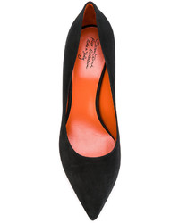 Черные замшевые туфли от Santoni