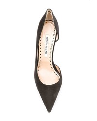 Черные замшевые туфли от Manolo Blahnik