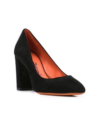 Черные замшевые туфли от Santoni