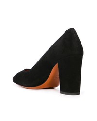 Черные замшевые туфли от Santoni