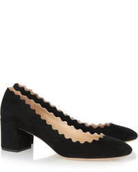 Черные замшевые туфли от Chloé