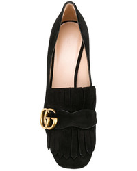 Черные замшевые туфли от Gucci