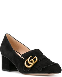 Черные замшевые туфли от Gucci