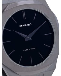 Мужские черные замшевые часы от D1 Milano