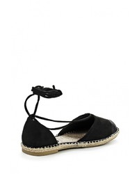 Женские черные замшевые эспадрильи от Bellamica