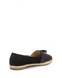 Женские черные замшевые эспадрильи от Catisa