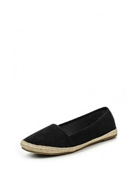 Женские черные замшевые эспадрильи от Dorothy Perkins