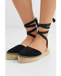 Женские черные замшевые эспадрильи от Manebi