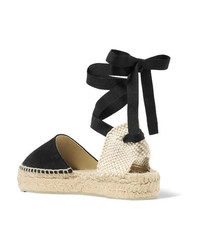 Женские черные замшевые эспадрильи от Manebi