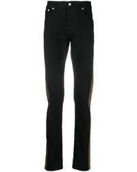Мужские черные зауженные джинсы от Alexander McQueen