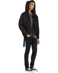 Мужские черные зауженные джинсы от BLK DNM