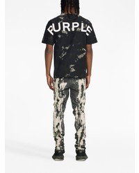 Мужские черные зауженные джинсы от purple brand