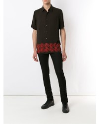 Мужские черные зауженные джинсы от Hugo