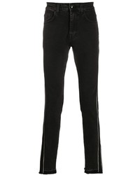 Мужские черные зауженные джинсы от Cavalli Class