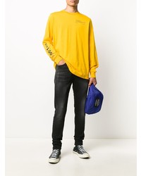 Мужские черные зауженные джинсы от Diesel