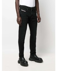 Мужские черные зауженные джинсы от Diesel