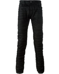 Мужские черные зауженные джинсы от Diesel Black Gold