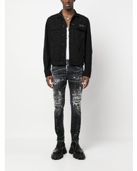 Мужские черные зауженные джинсы от DSQUARED2