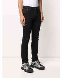 Мужские черные зауженные джинсы от Givenchy