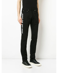 Мужские черные зауженные джинсы от Neil Barrett