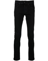 Мужские черные зауженные джинсы от Dondup