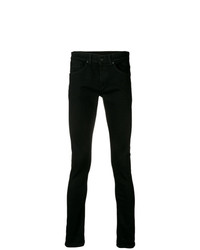 Мужские черные зауженные джинсы от Dondup