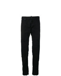 Мужские черные зауженные джинсы от DSQUARED2