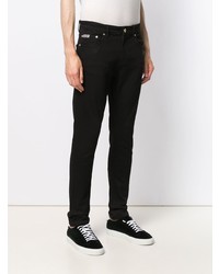 Мужские черные зауженные джинсы от VERSACE JEANS COUTURE