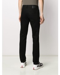 Мужские черные зауженные джинсы от Fendi