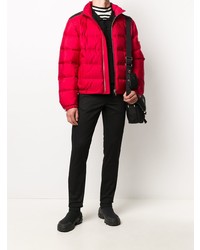 Мужские черные зауженные джинсы от Moncler