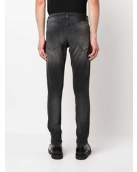 Мужские черные зауженные джинсы от Salvatore Santoro