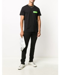 Мужские черные зауженные джинсы от VERSACE JEANS COUTURE