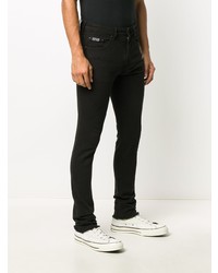 Мужские черные зауженные джинсы от VERSACE JEANS COUTURE