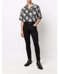 Мужские черные зауженные джинсы от Philipp Plein